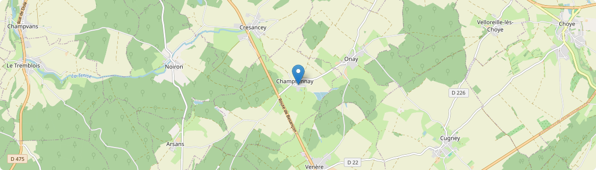 Champtonnay - Carte