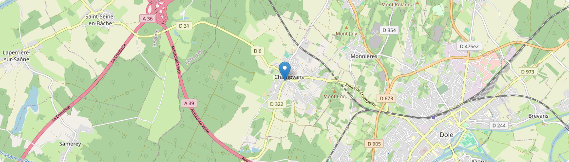 Champvans - Carte