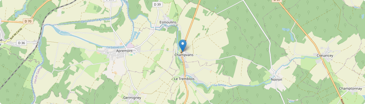 Champvans - Carte