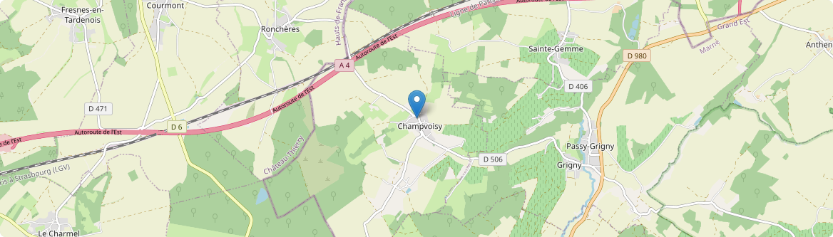 Champvoisy - Carte