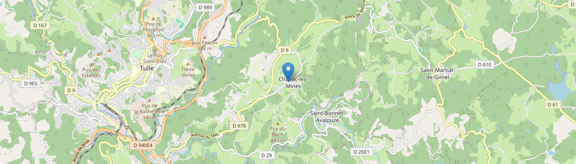 Chanac-les-Mines - Carte