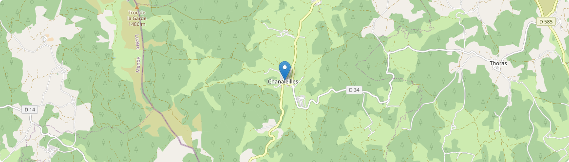Chanaleilles - Carte
