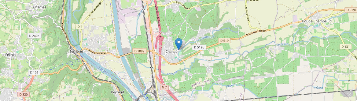Chanas - Carte