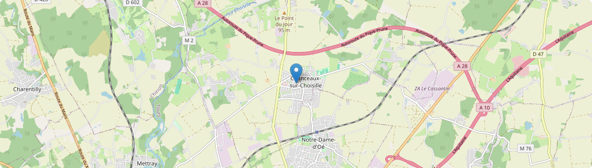 Chanceaux-sur-Choisille - Carte