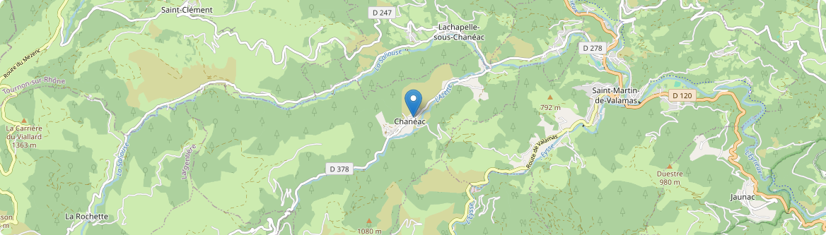 Chanéac - Carte