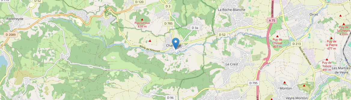Chanonat - Carte