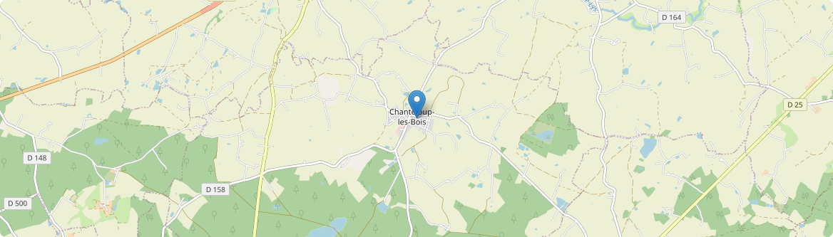 Chanteloup-les-Bois - Carte