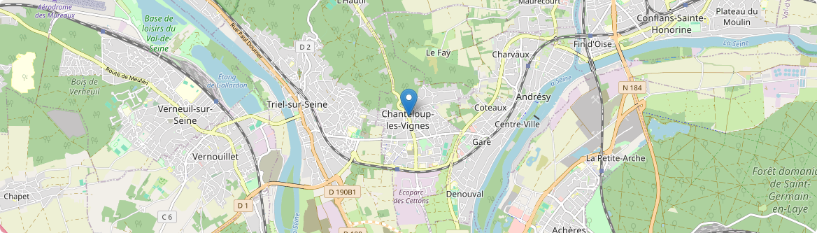 Chanteloup-les-Vignes - Carte