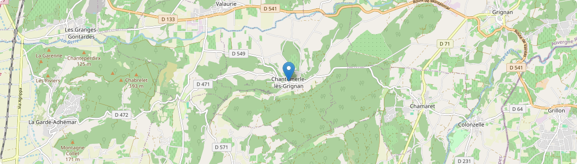 Chantemerle-lès-Grignan - Carte