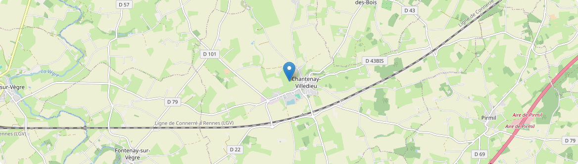 Chantenay-Villedieu - Carte