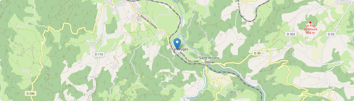Chanteuges - Carte