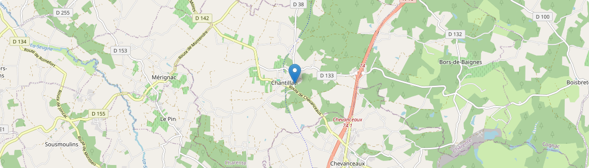Chantillac - Carte