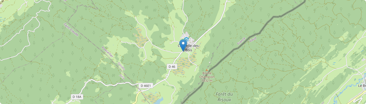 Chapelle-des-Bois - Carte