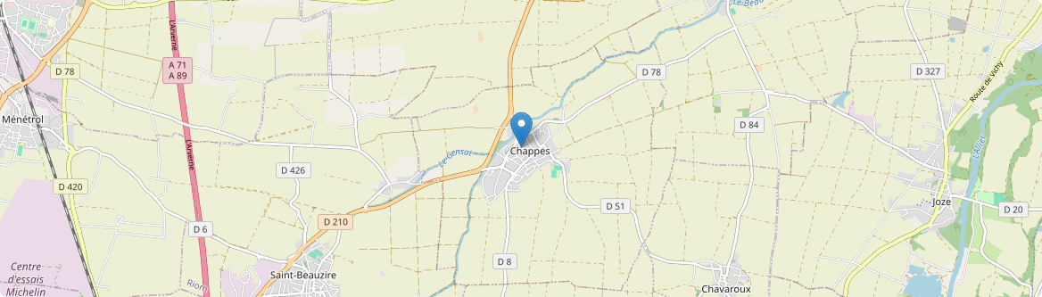 Chappes - Carte