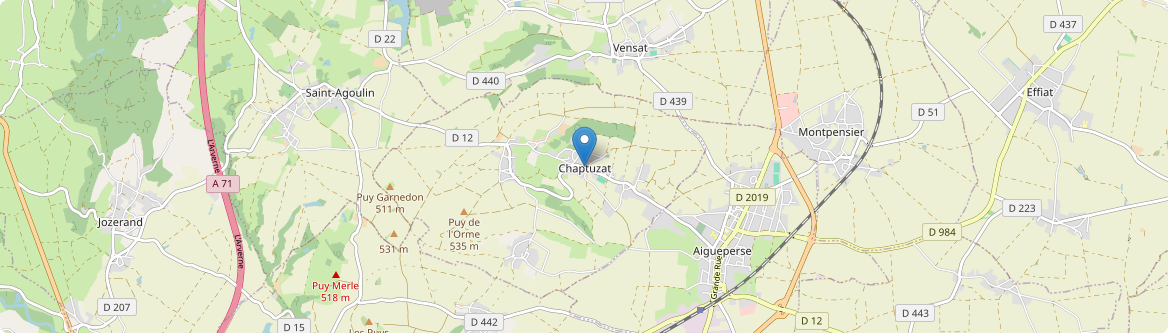 Chaptuzat - Carte