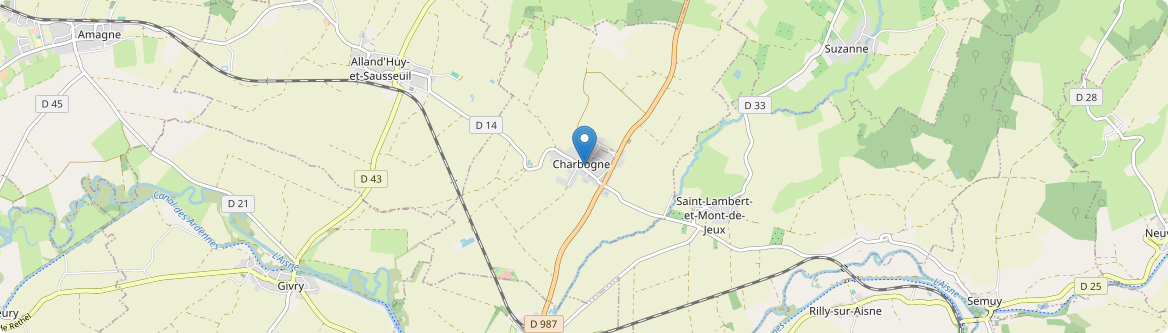 Charbogne - Carte
