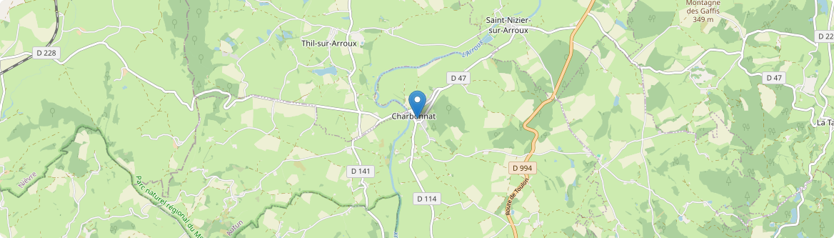Charbonnat - Carte