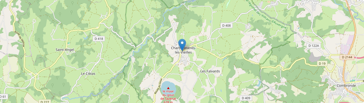 Charbonnières-les-Vieilles - Carte