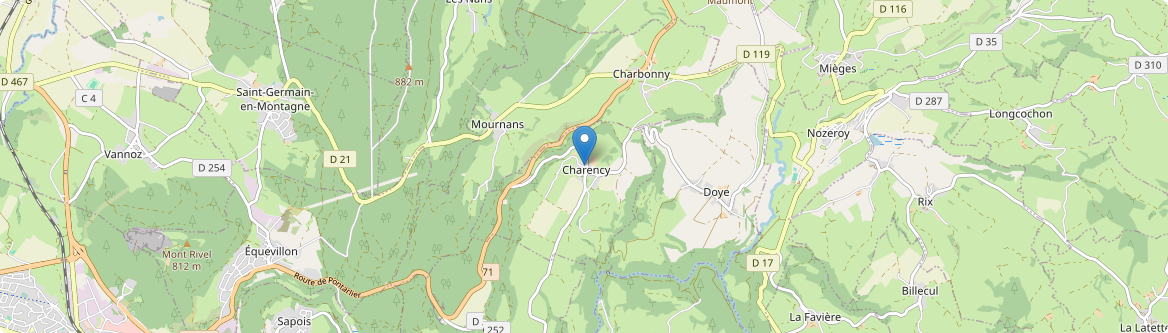 Charency - Carte