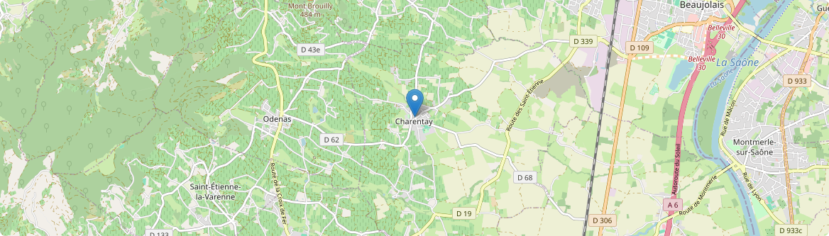 Charentay - Carte