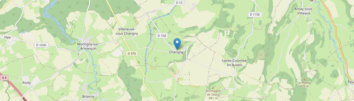Charigny - Carte