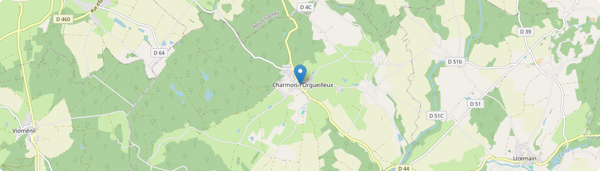 Charmois-l'Orgueilleux - Carte