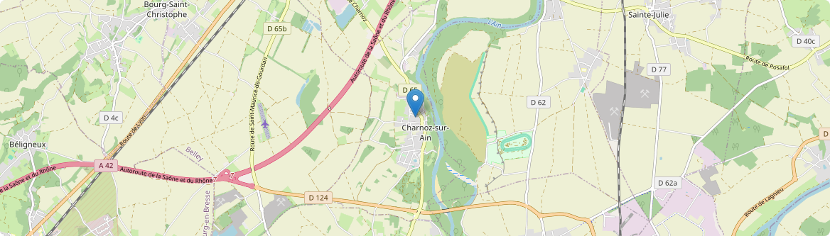 Charnoz-sur-Ain - Carte