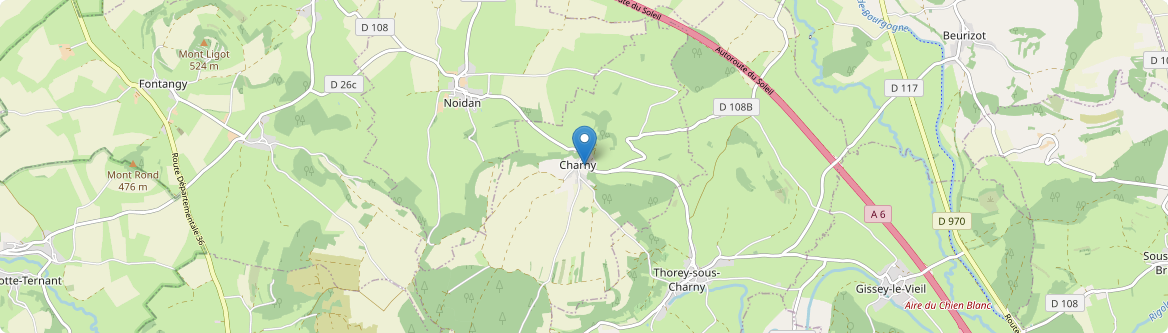 Charny - Carte