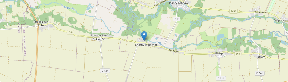 Charny-le-Bachot - Carte