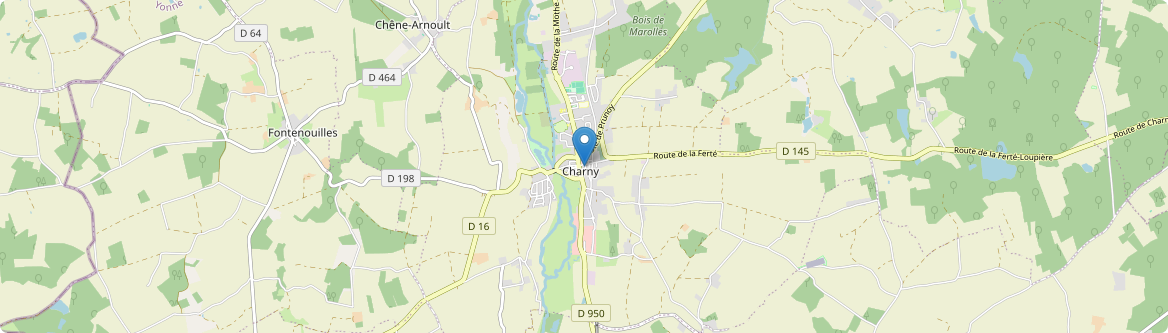 Charny Orée de Puisaye - Carte