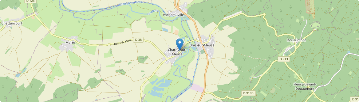 Charny-sur-Meuse - Carte