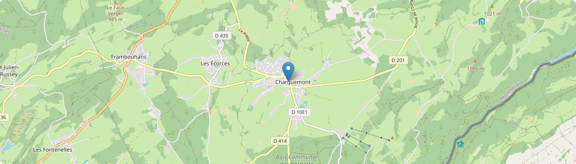 Charquemont - Carte