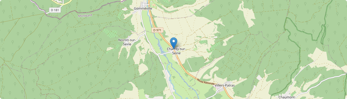 Charrey-sur-Seine - Carte