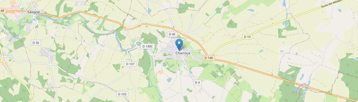 Charroux - Carte