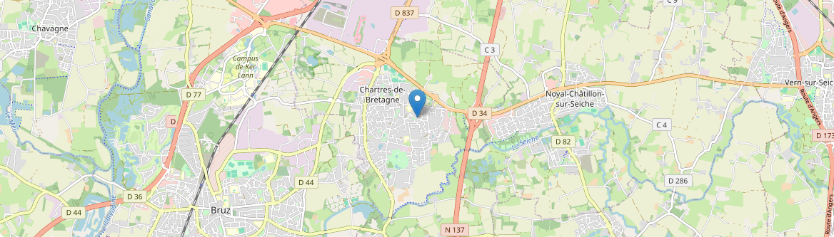 Chartres-de-Bretagne - Carte