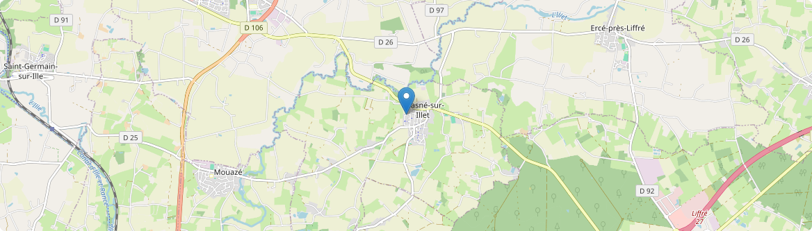 Chasné-sur-Illet - Carte