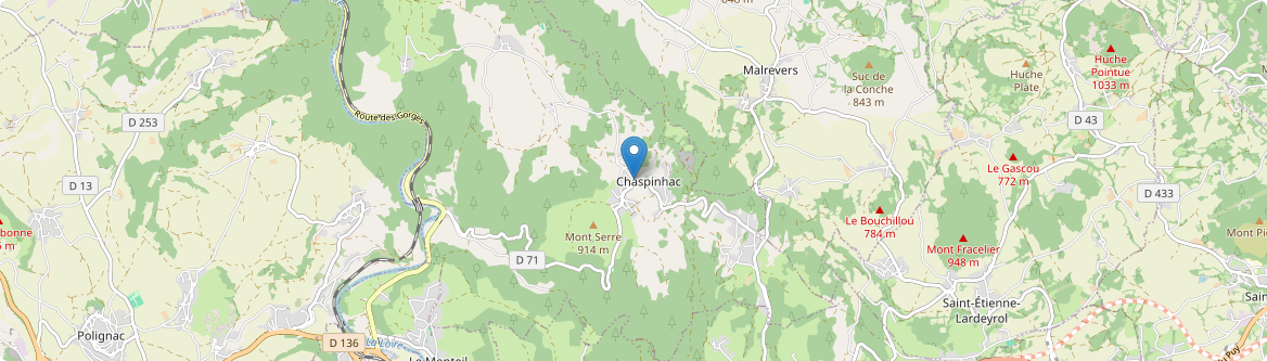 Chaspinhac - Carte