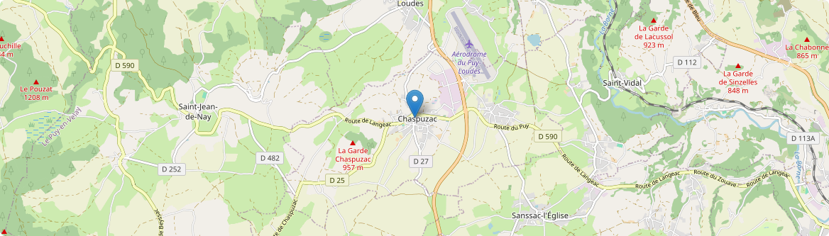 Chaspuzac - Carte