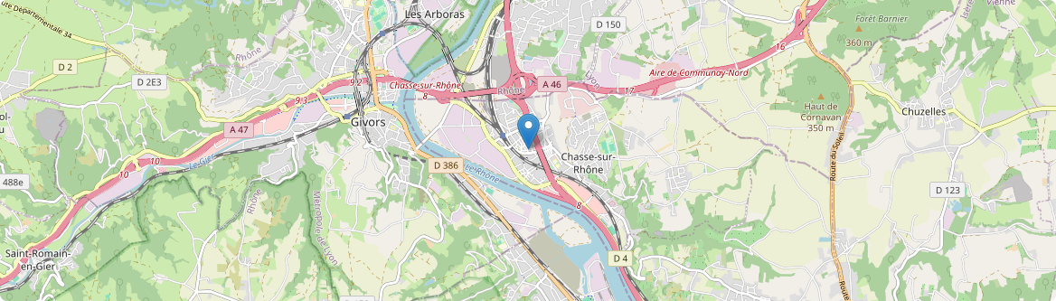 Chasse-sur-Rhône - Carte