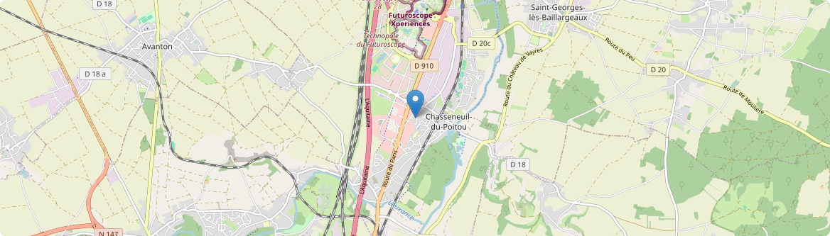 Chasseneuil-du-Poitou - Carte