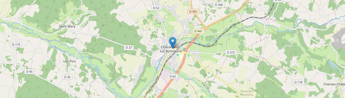 Chasseneuil-sur-Bonnieure - Carte