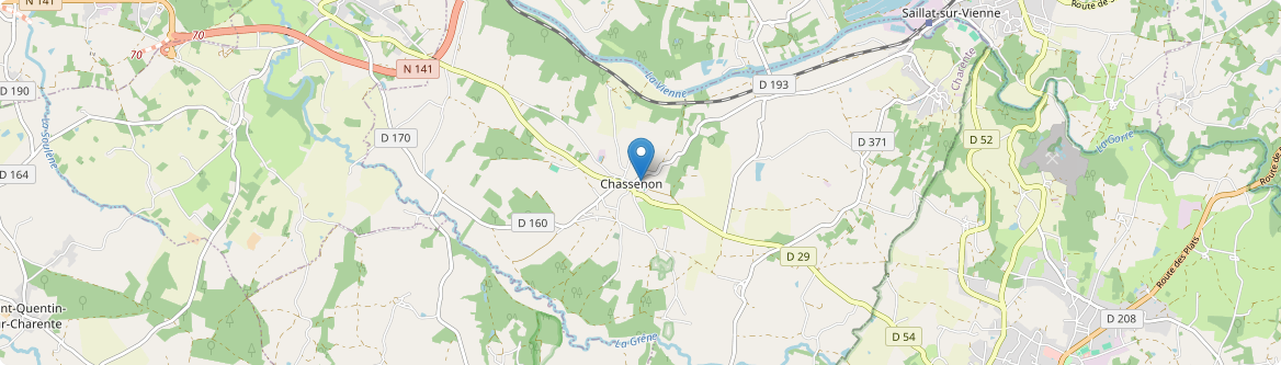 Chassenon - Carte