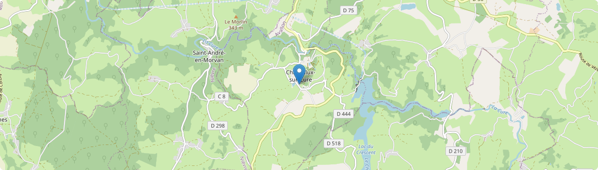 Chastellux-sur-Cure - Carte