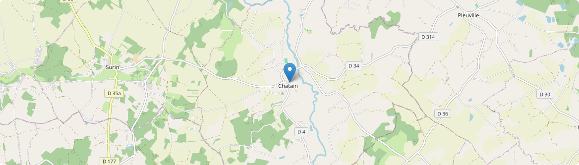 Chatain - Carte