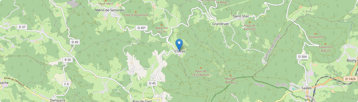 Châtas - Carte
