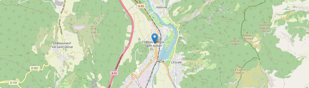 Château-Arnoux-Saint-Auban - Carte