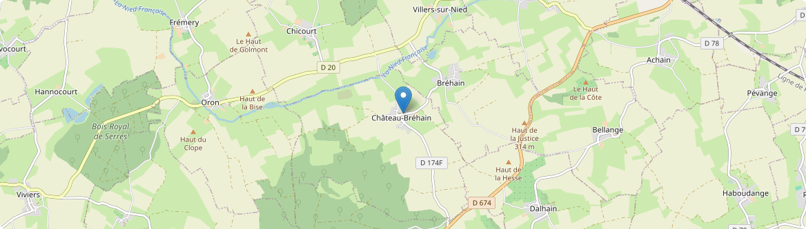 Château-Bréhain - Carte