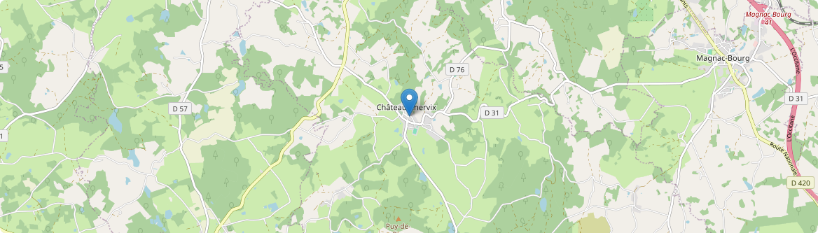 Château-Chervix - Carte