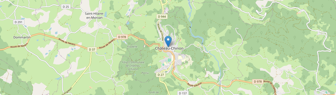 Château-Chinon (Ville) - Carte