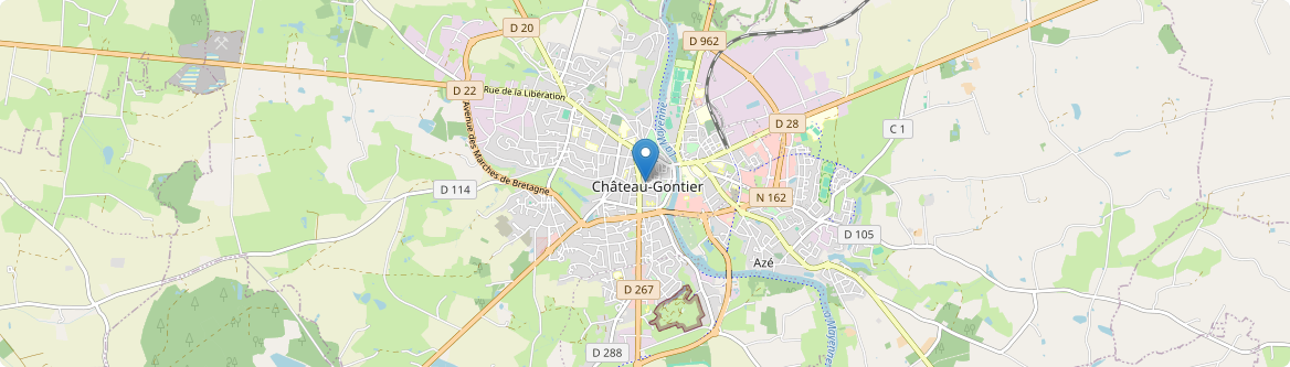 Château-Gontier-sur-Mayenne - Carte